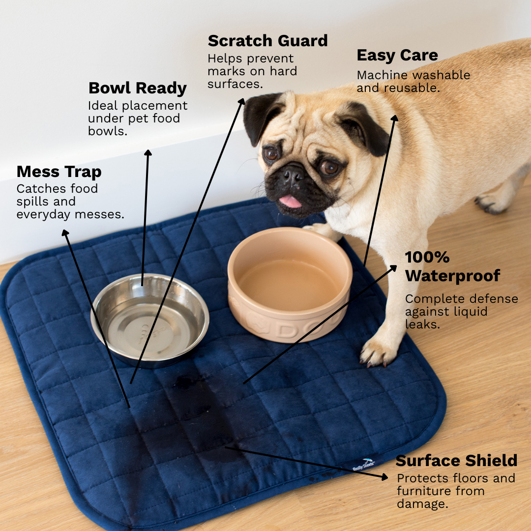 Pet Bowl Mat Features