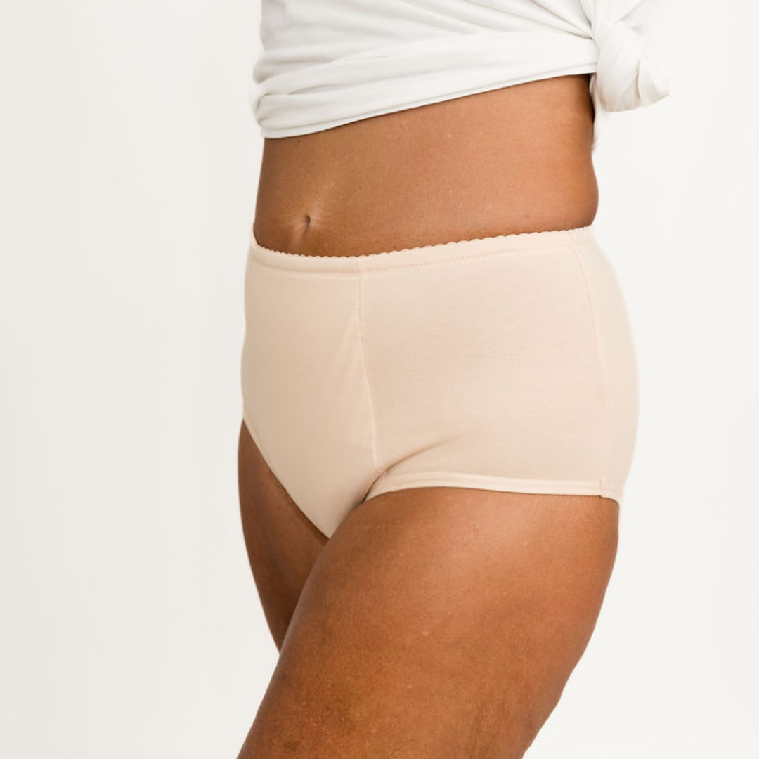 Women’s Absorbent Underwear - Full Brief - Beige