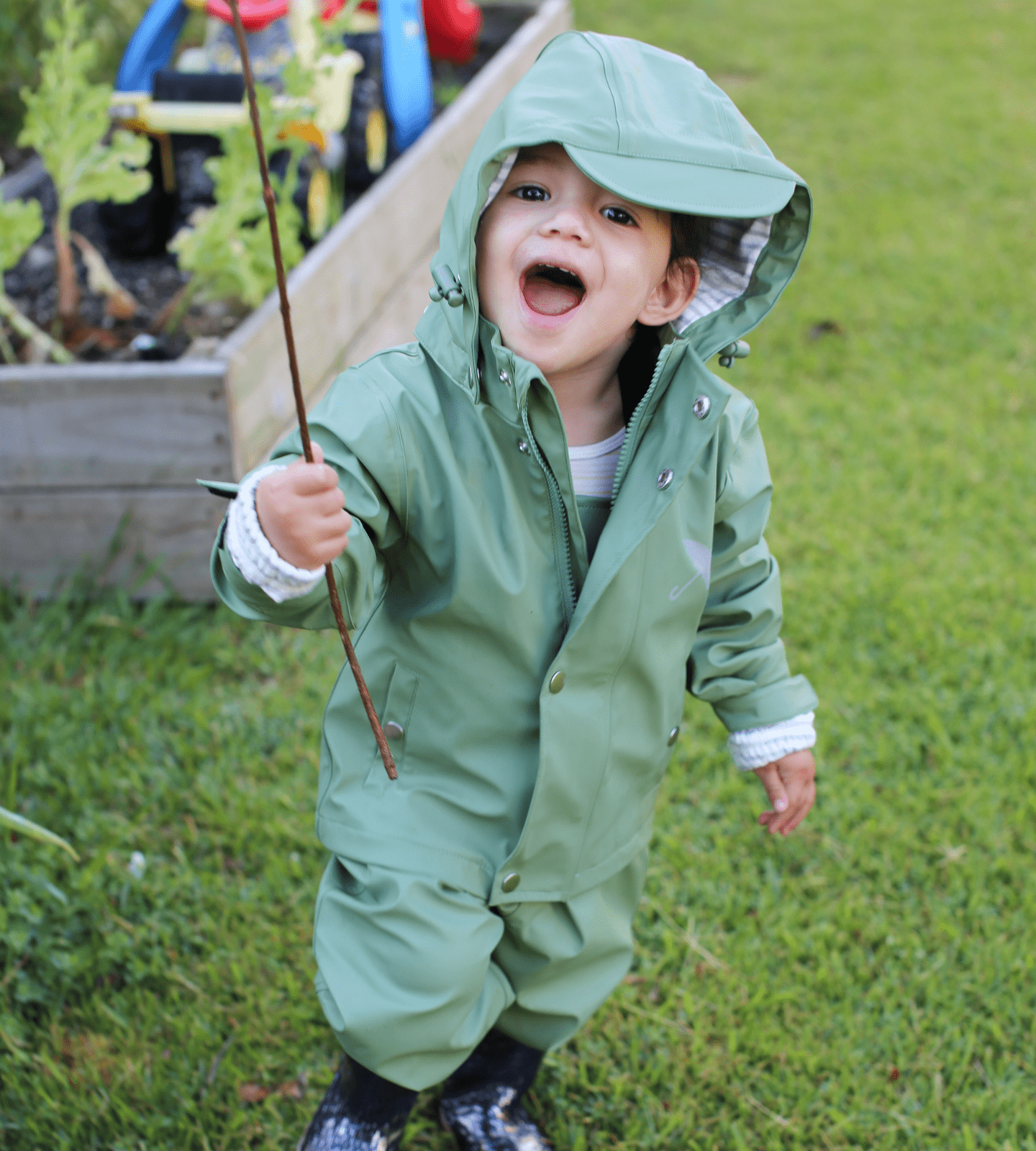 Waterproof Raincoat - Brolly Sheets AU sage