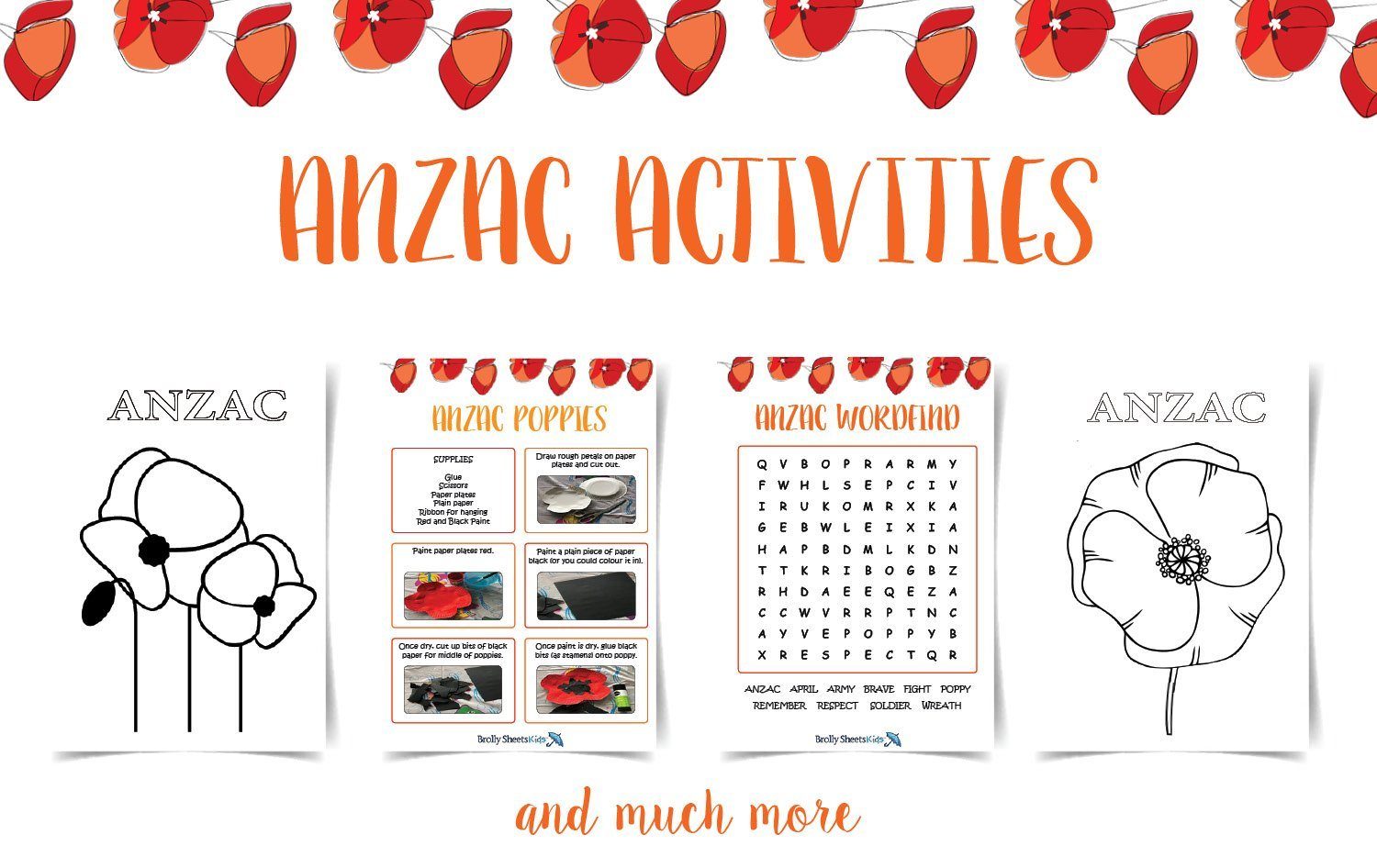 ANZAC Day Activities - Brolly Sheets AU