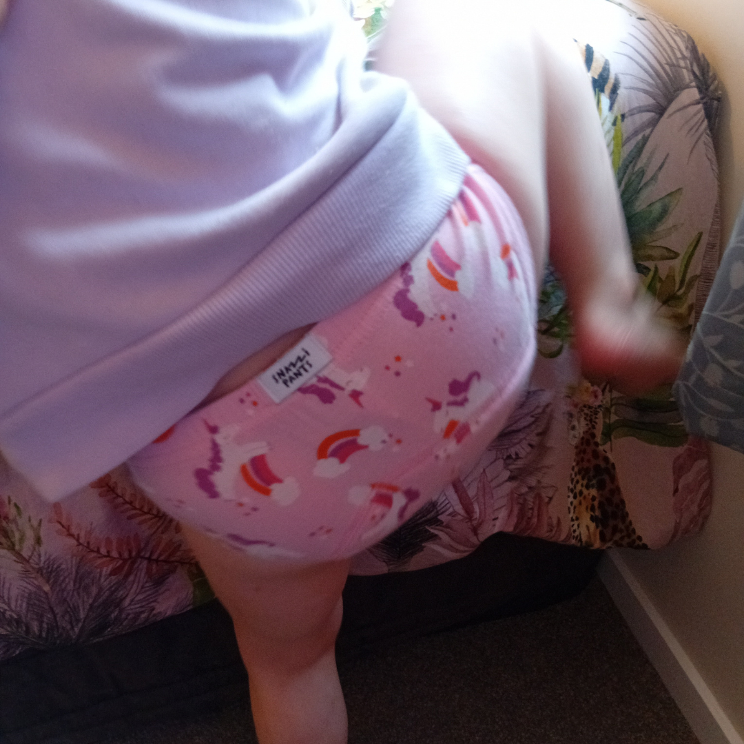 Child wearing Snazzi Pants Day Trainers - Sparkle Squad